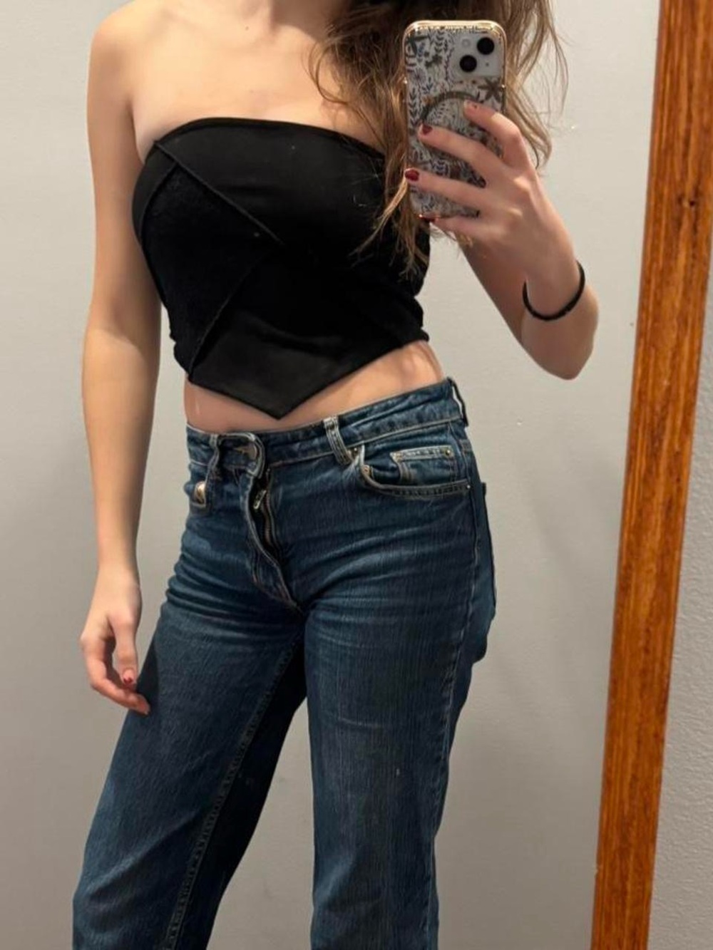Women’s Black Handkerchief Top